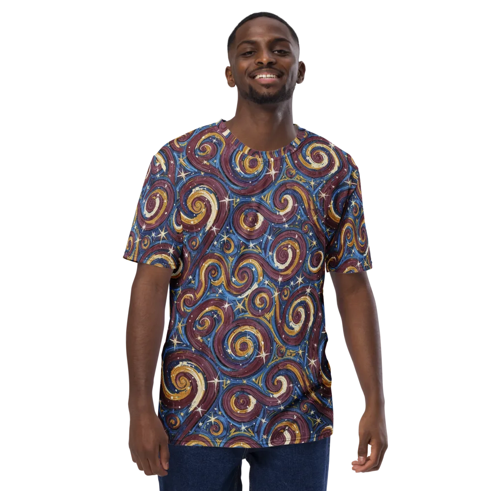 Astral Whorl on Men's Crew Neck T-Shirt — Front