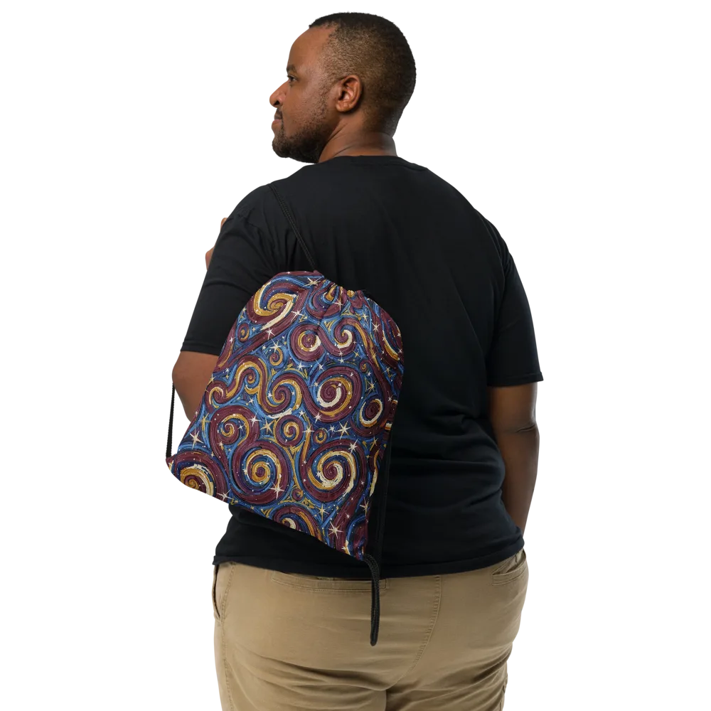 Astral Whorl on Drawstring Bag — Front
