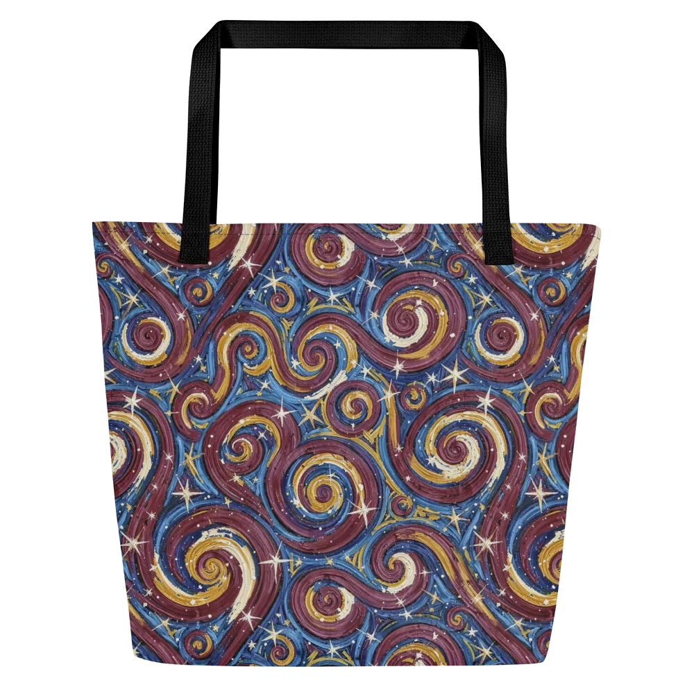 Astral Whorl on Large Tote Bag W/ Pocket — Front