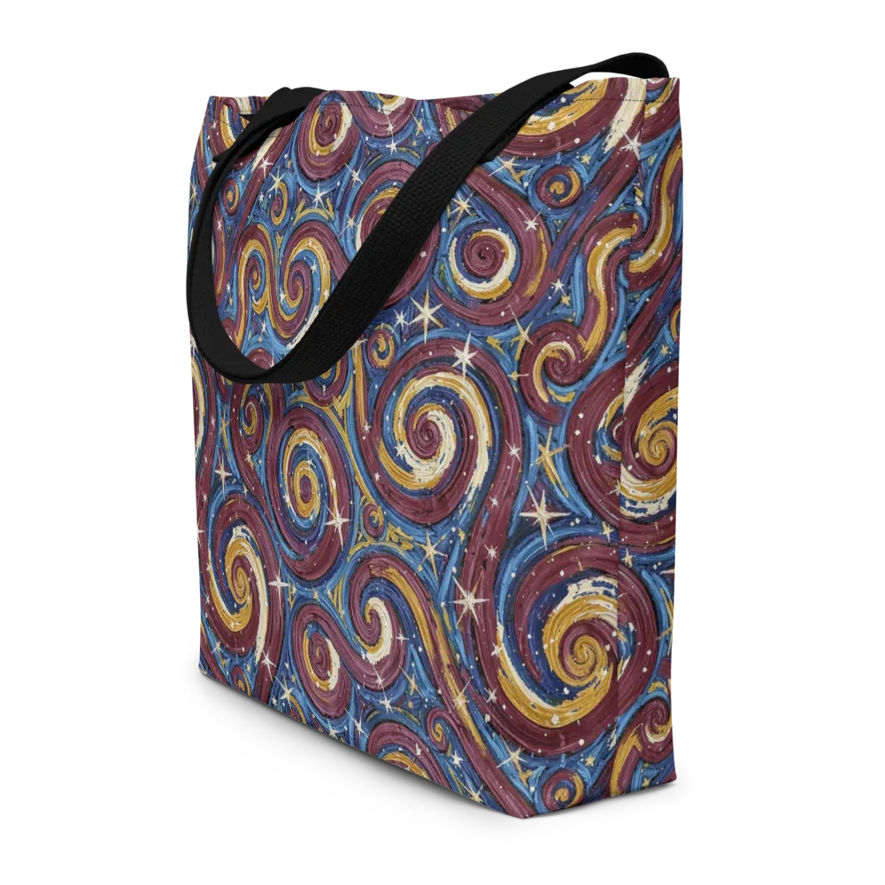 Astral Whorl on Large Tote Bag W/ Pocket — Front