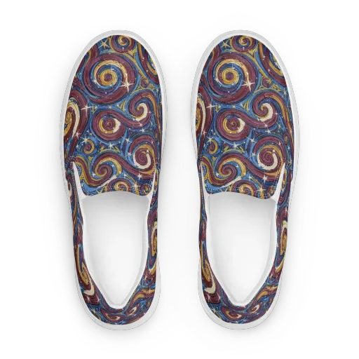 Astral Whorl on a Women's Slip-On Canvas Shoes