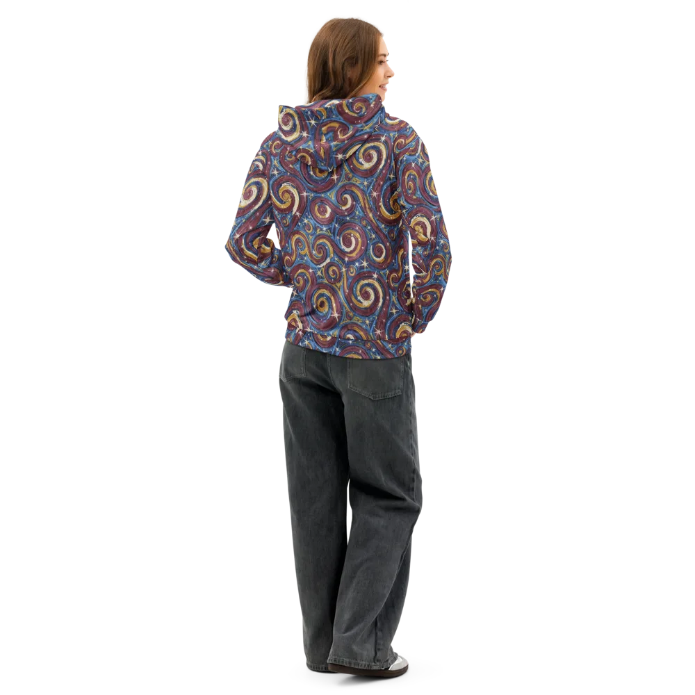 Astral Whorl on Cotton Hoodie — Back