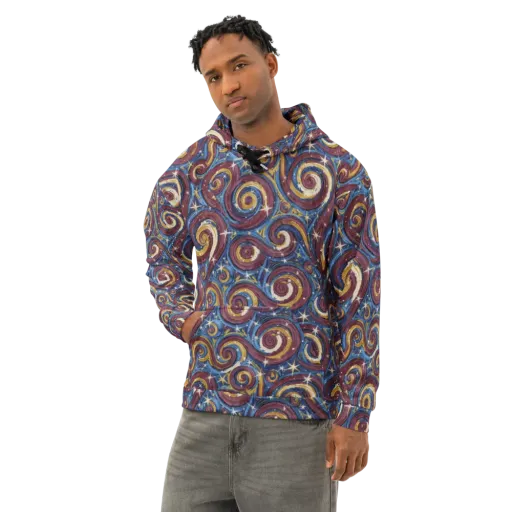 Astral Whorl on a Cotton Hoodie
