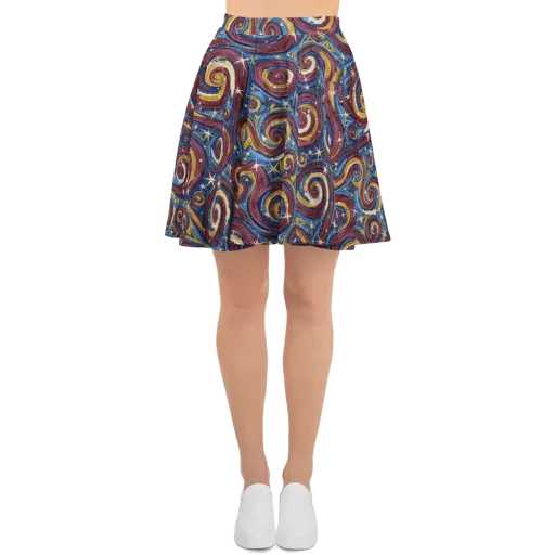 Astral Whorl on a Skater Skirt