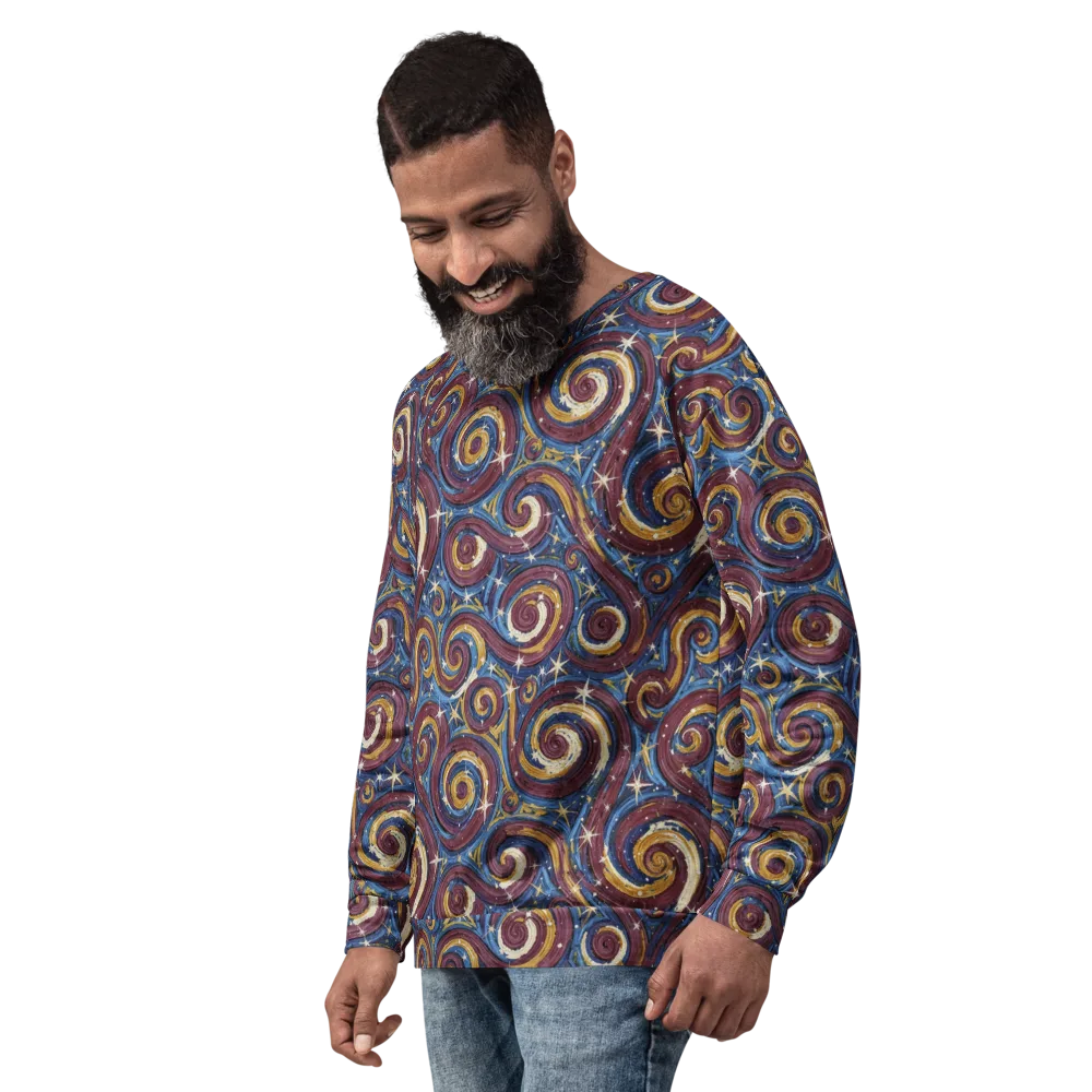 Astral Whorl on Sweatshirt — Left Front