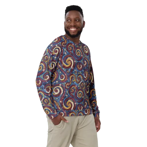Astral Whorl on a Sweatshirt