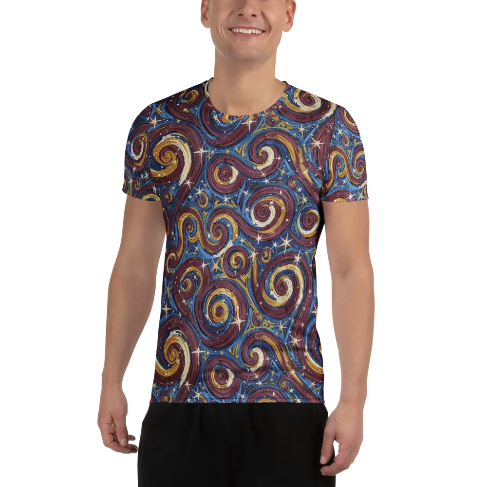 Astral Whorl on Men's Athletic T-Shirt — Front