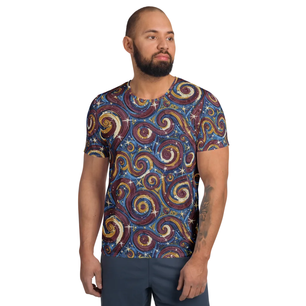 Astral Whorl on Men's Athletic T-Shirt — Front