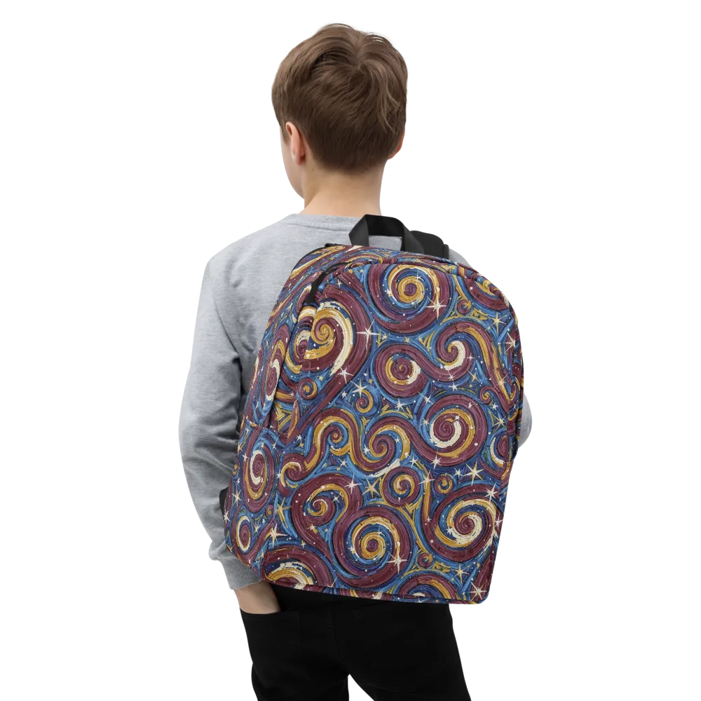 Astral Whorl on Minimalist Backpack — Zoomed-in