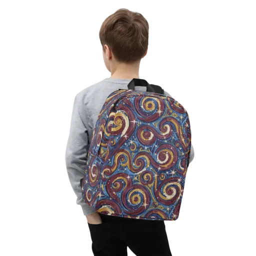 Astral Whorl on a Minimalist Backpack