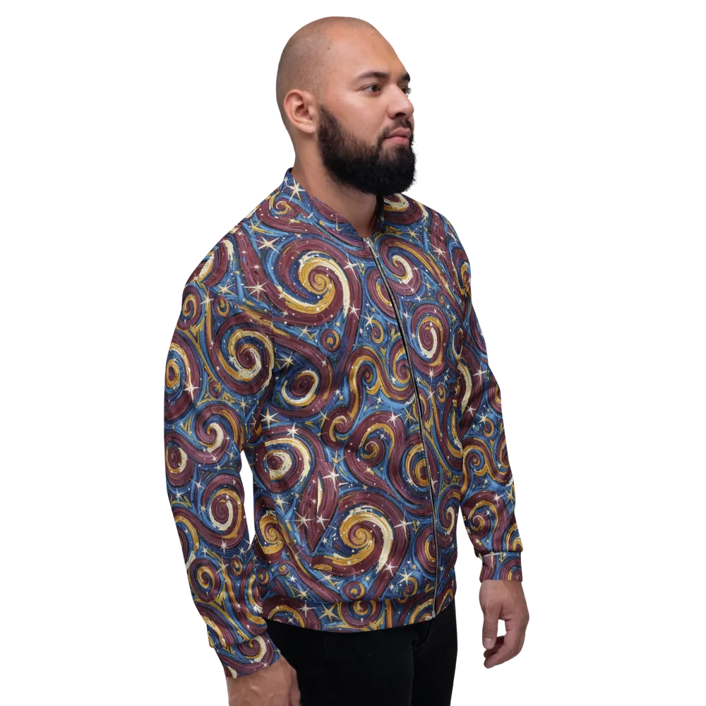 Astral Whorl on Bomber Jacket — Right