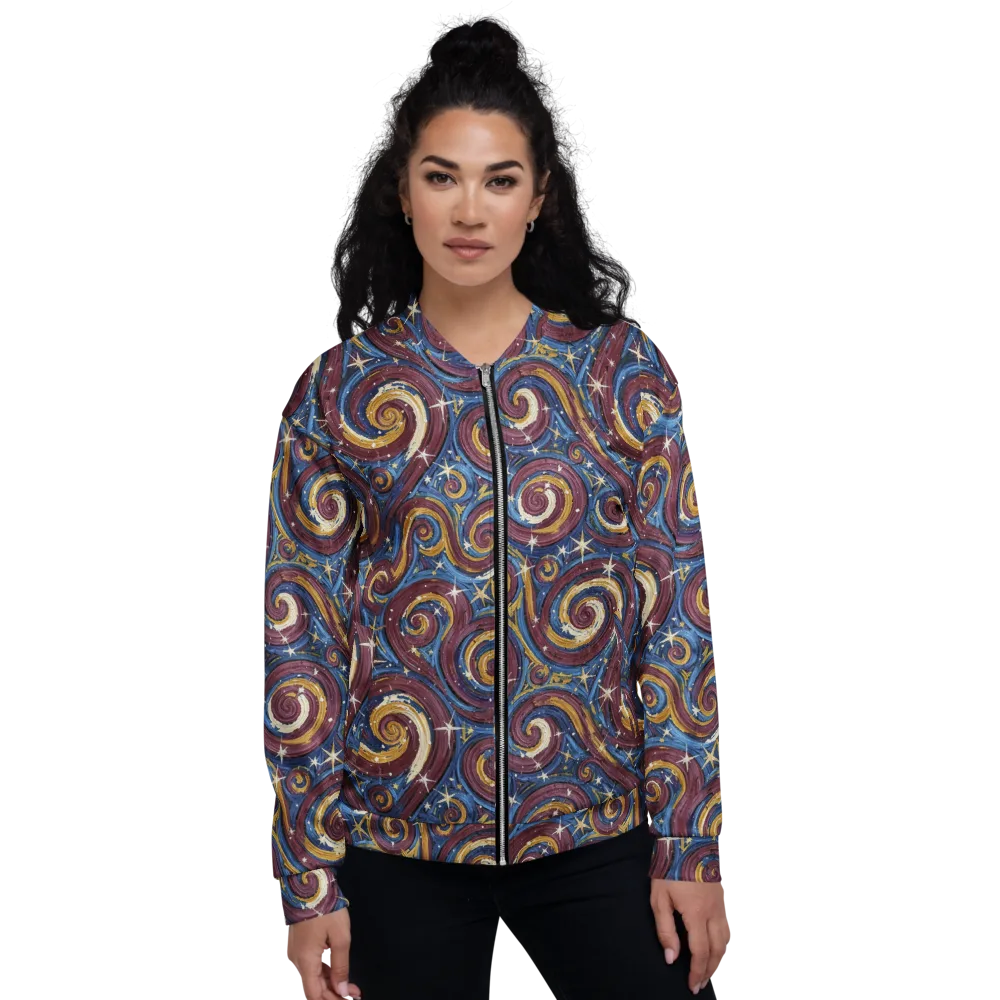 Astral Whorl on Bomber Jacket — Front