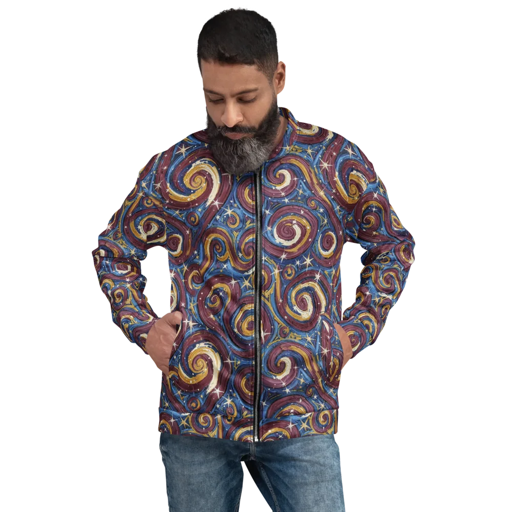 Astral Whorl on Bomber Jacket — Front
