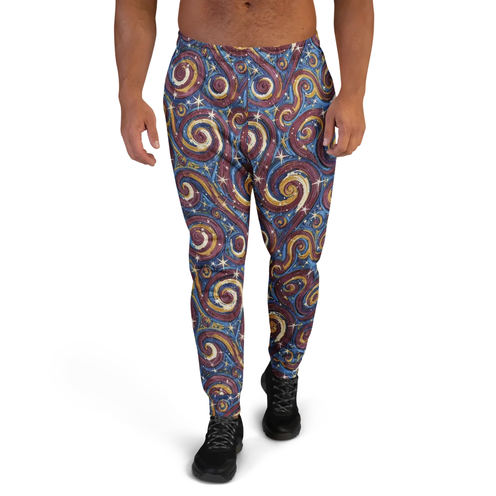 Astral Whorl on Men's Joggers — Front