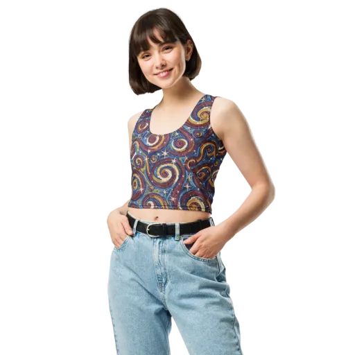 Astral Whorl on a Crop Top