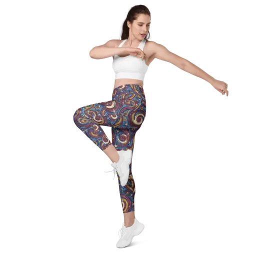 Astral Whorl on a Leggings with Pockets