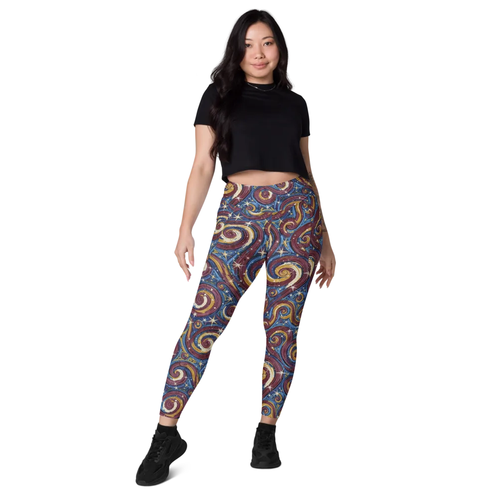Astral Whorl on Leggings with Pockets — Front