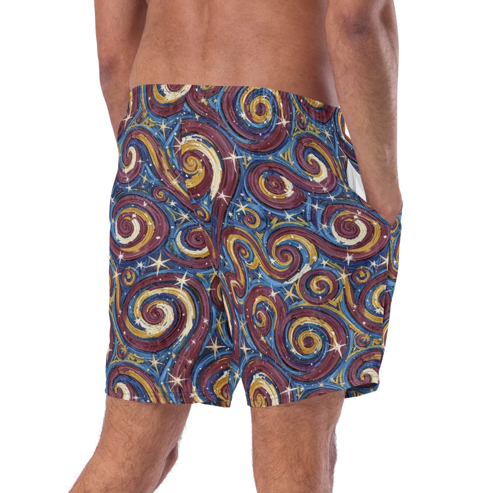 Astral Whorl on Swim Trunks — Right Back
