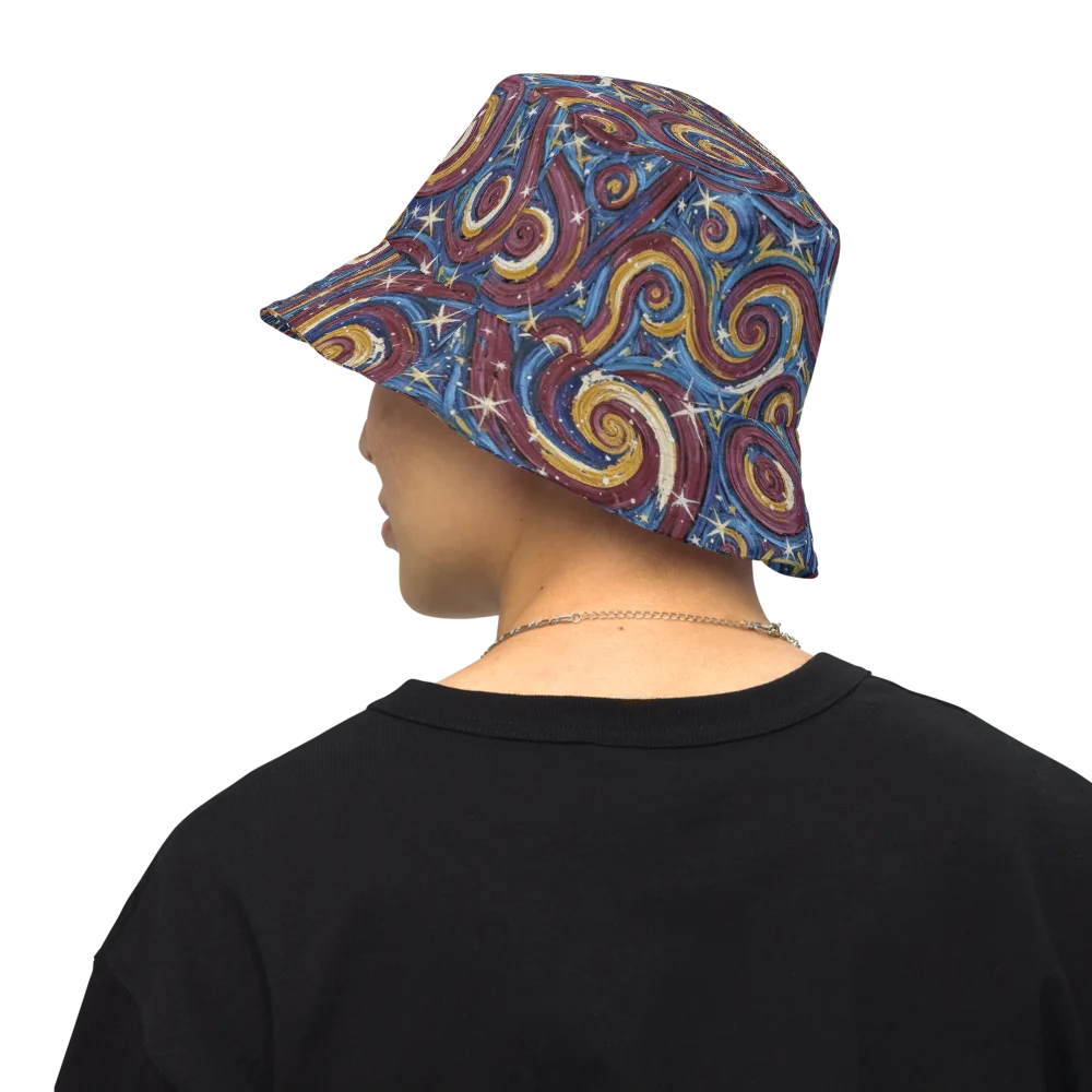 Astral Whorl on Reversible Bucket Hat — Back Inside