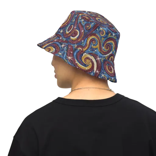Astral Whorl on a Reversible Bucket Hat