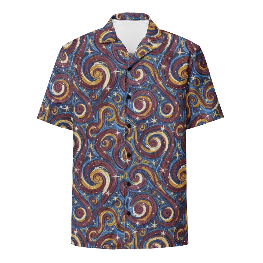 Astral Whorl on Button Shirt — Front