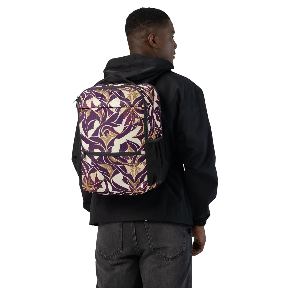 Amethyst Filigree on Utility Backpack — Back
