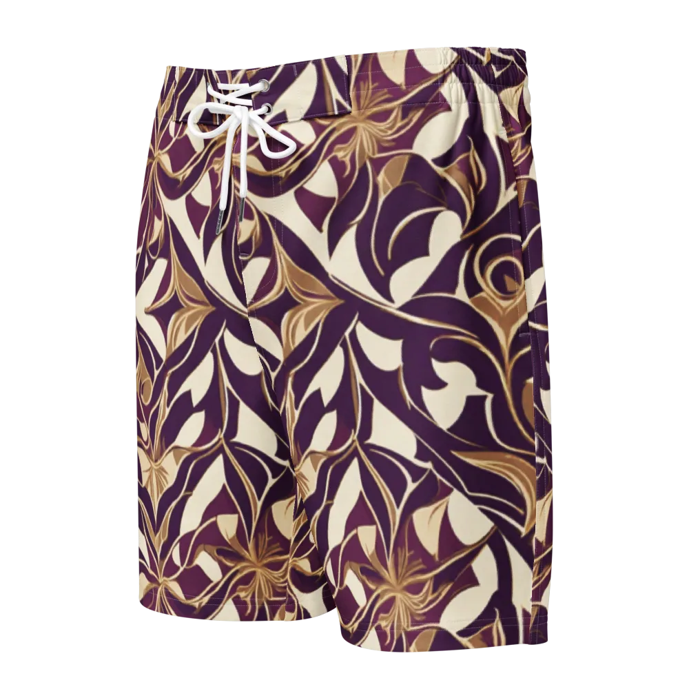 Amethyst Filigree on Men's Board Shorts — Front