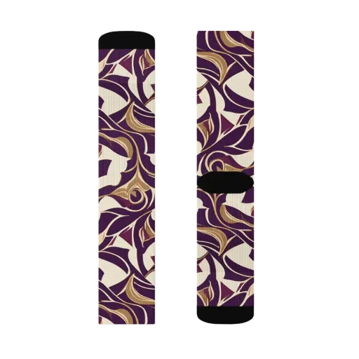 Amethyst Filigree on a Socks