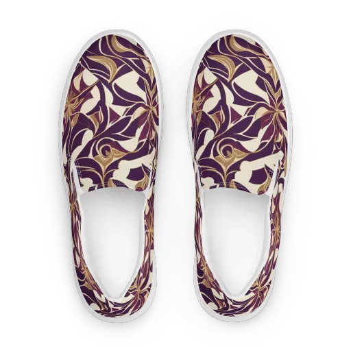 Amethyst Filigree on a Women's Slip-On Canvas Shoes