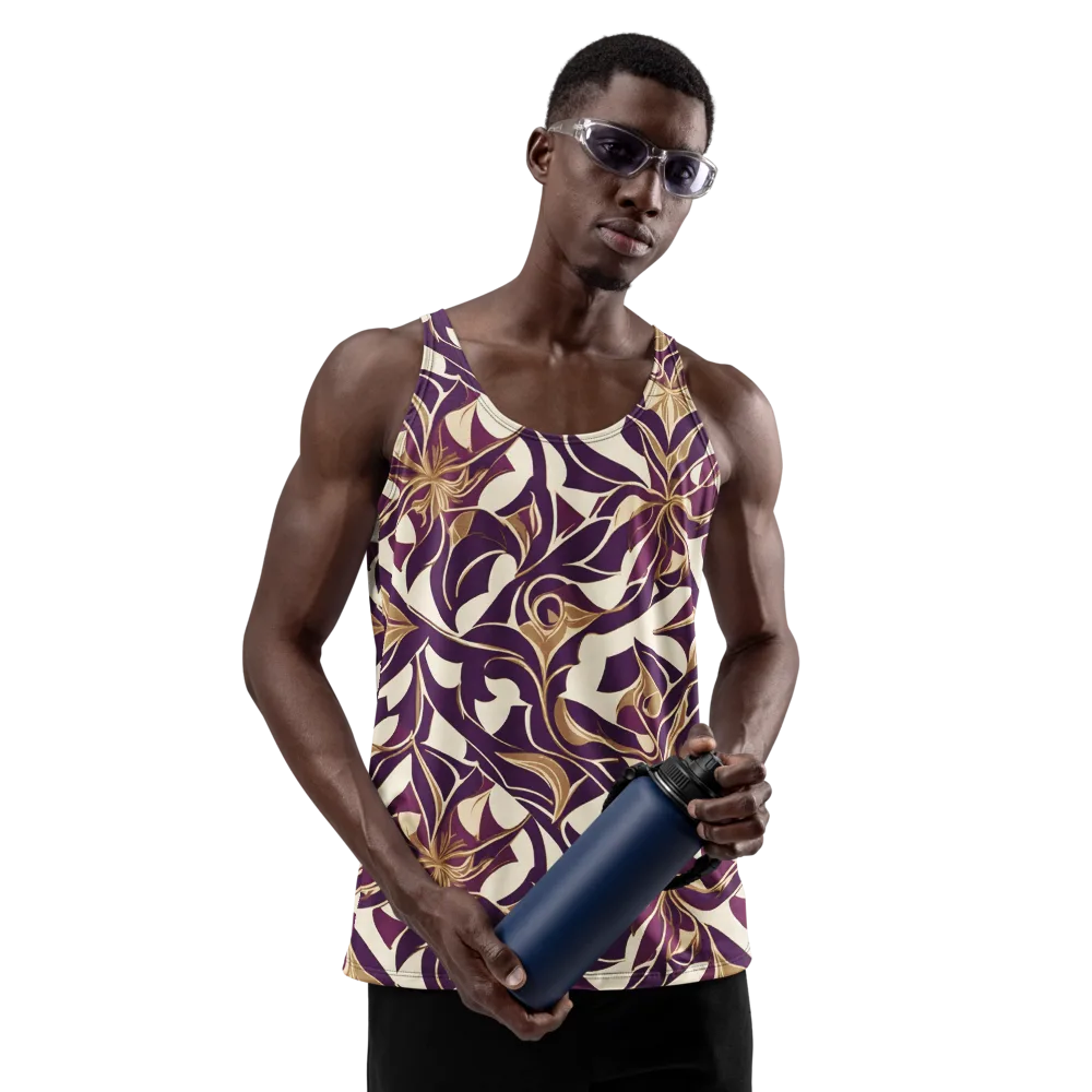 Amethyst Filigree on Men's Tank Top — Front
