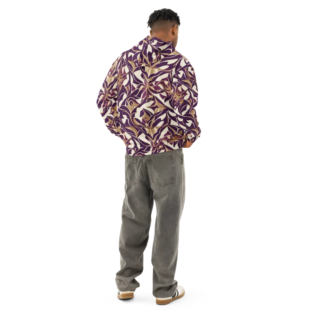 Amethyst Filigree on Cotton Hoodie — Back
