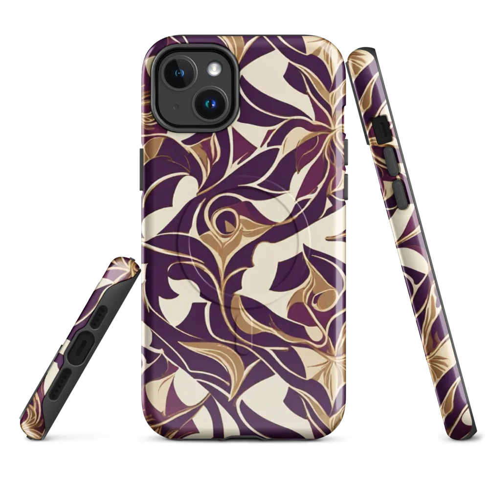 Amethyst Filigree on MagSafe Tough Case for iPhone® — Front