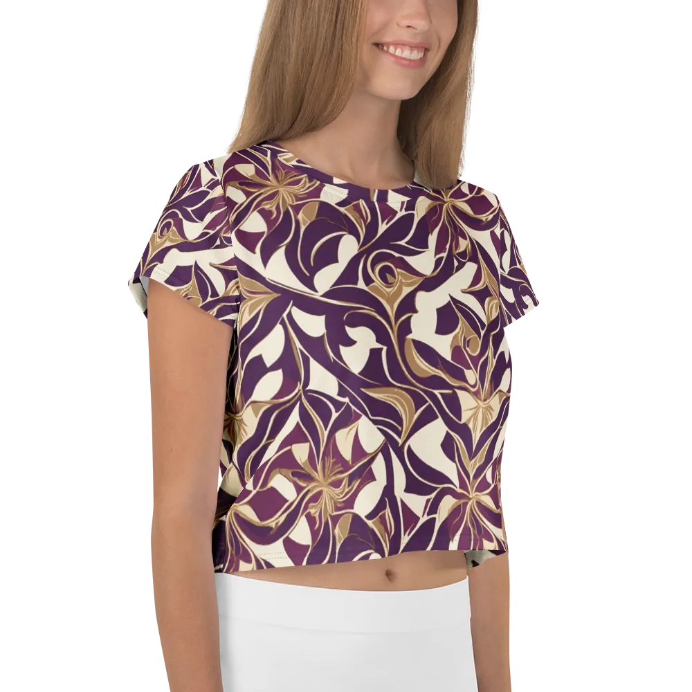 Amethyst Filigree on Crop Tee — Right
