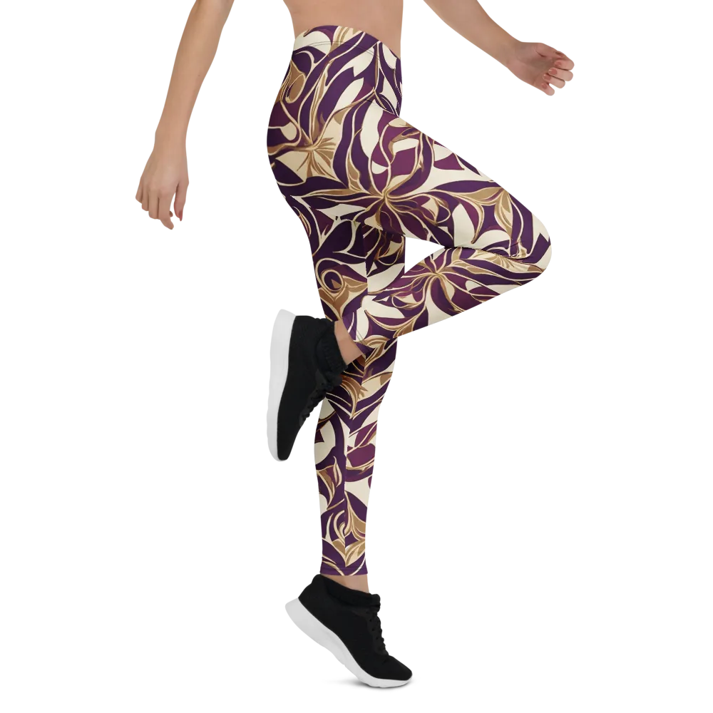 Amethyst Filigree on Leggings — Right