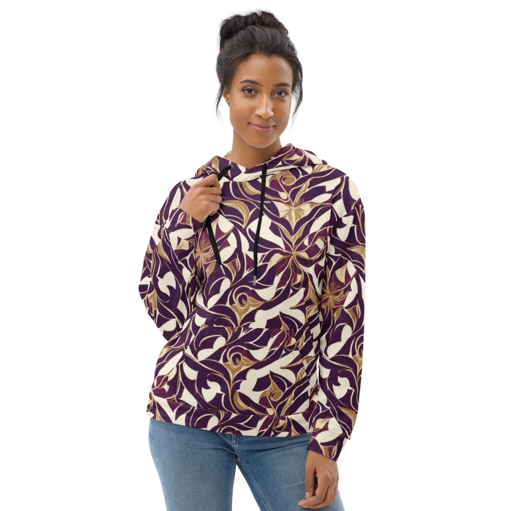 Amethyst Filigree on Hoodie — Front