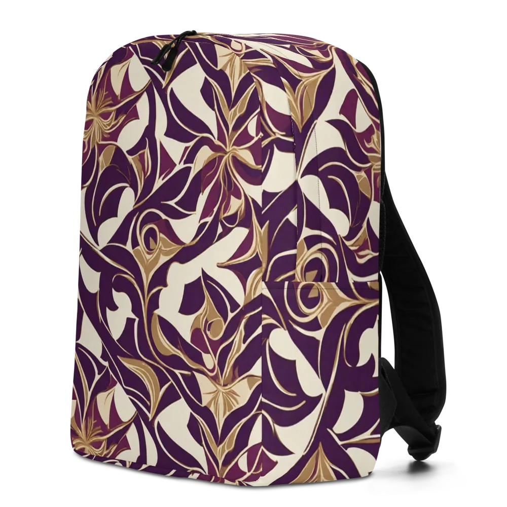 Amethyst Filigree on Minimalist Backpack — Left