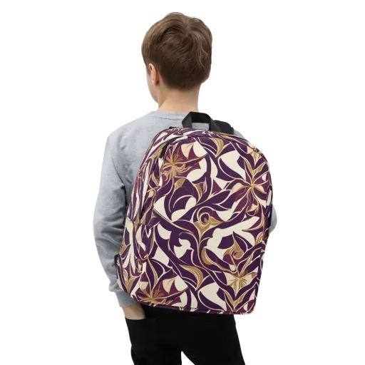 Amethyst Filigree on a Minimalist Backpack