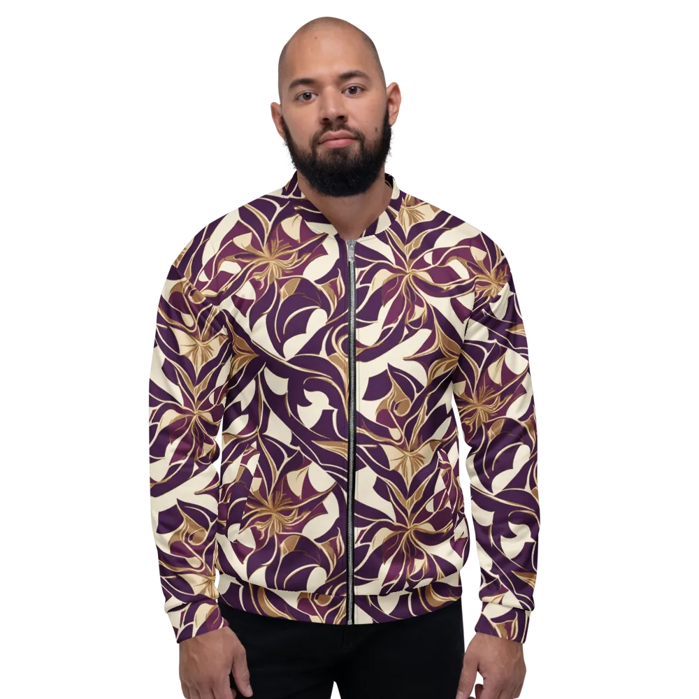 Amethyst Filigree on Bomber Jacket — Front
