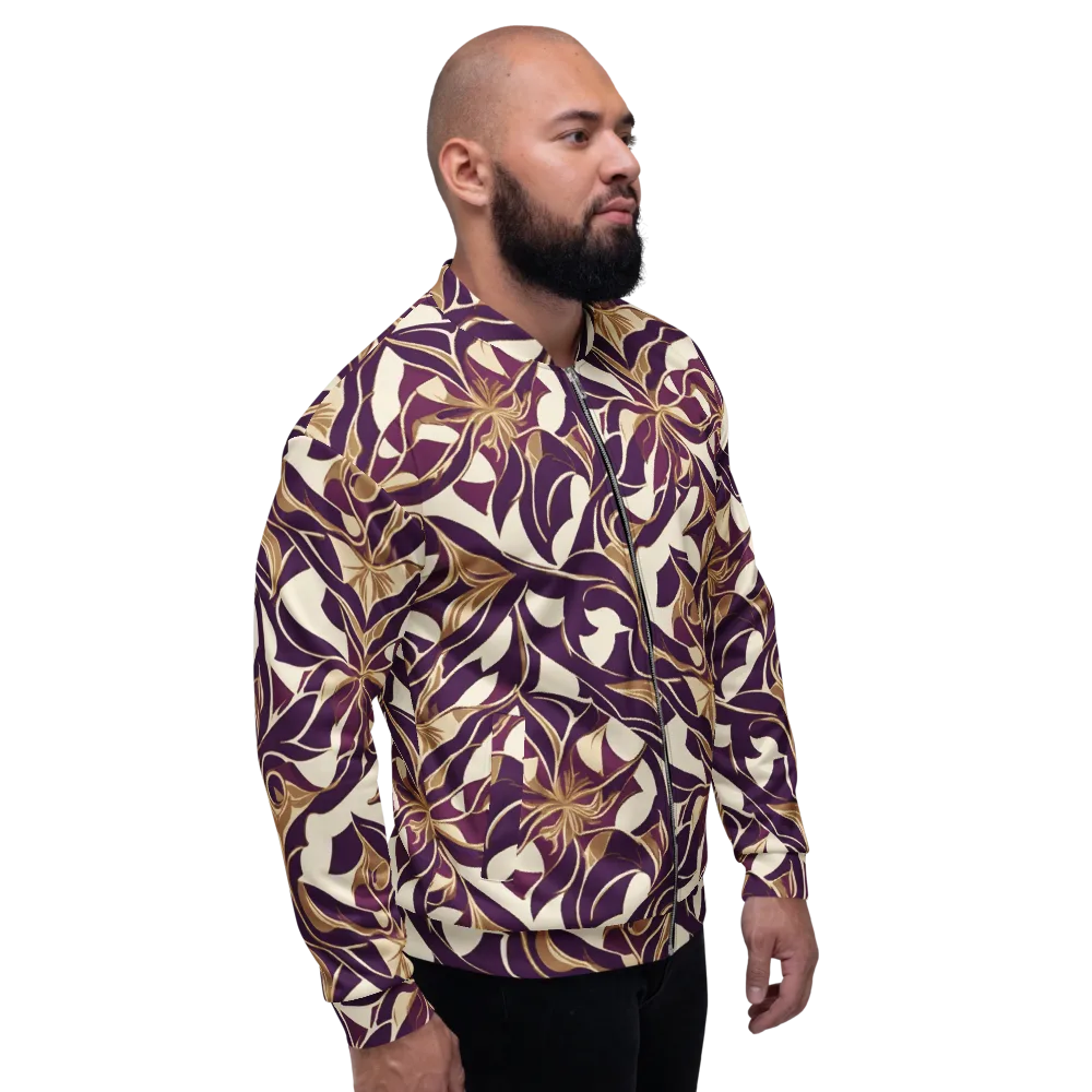 Amethyst Filigree on Bomber Jacket — Right