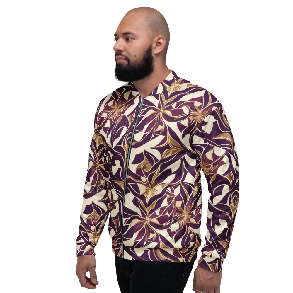 Amethyst Filigree on Bomber Jacket — Left