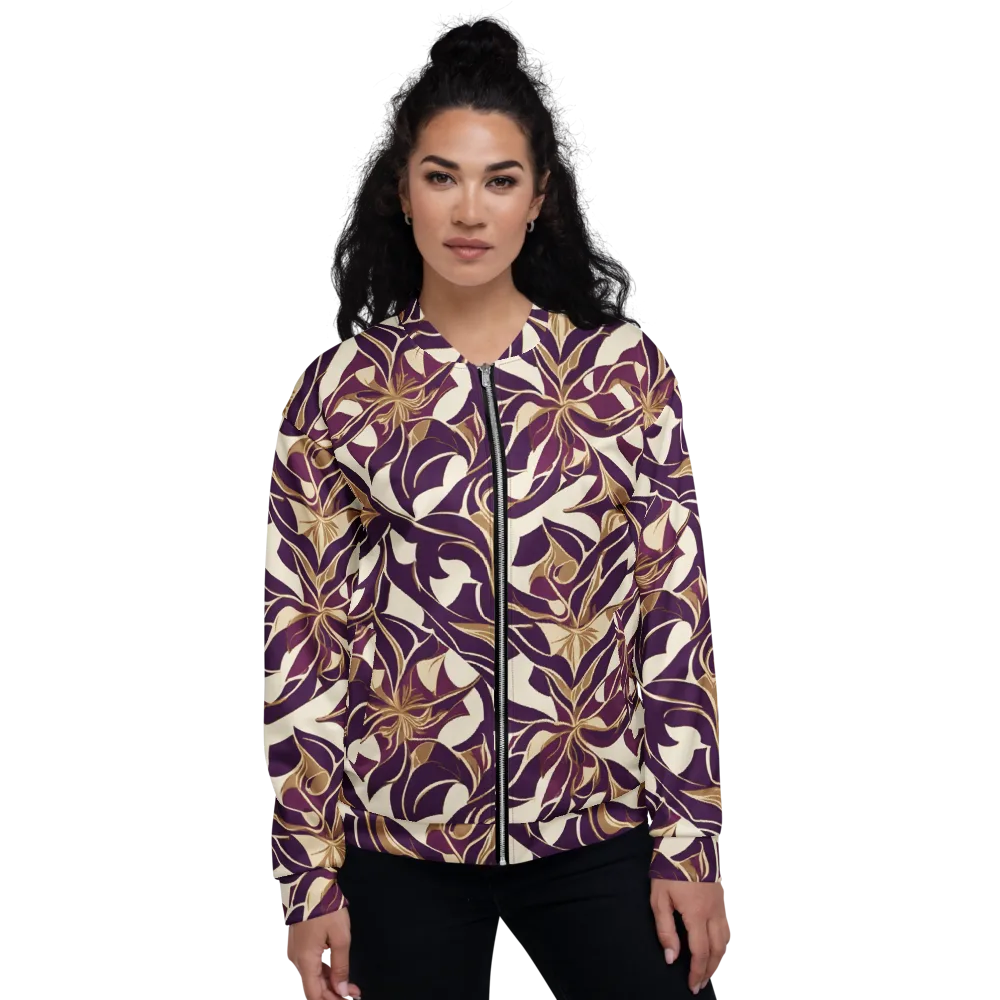 Amethyst Filigree on Bomber Jacket — Front