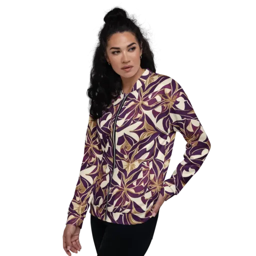 Amethyst Filigree on a Bomber Jacket