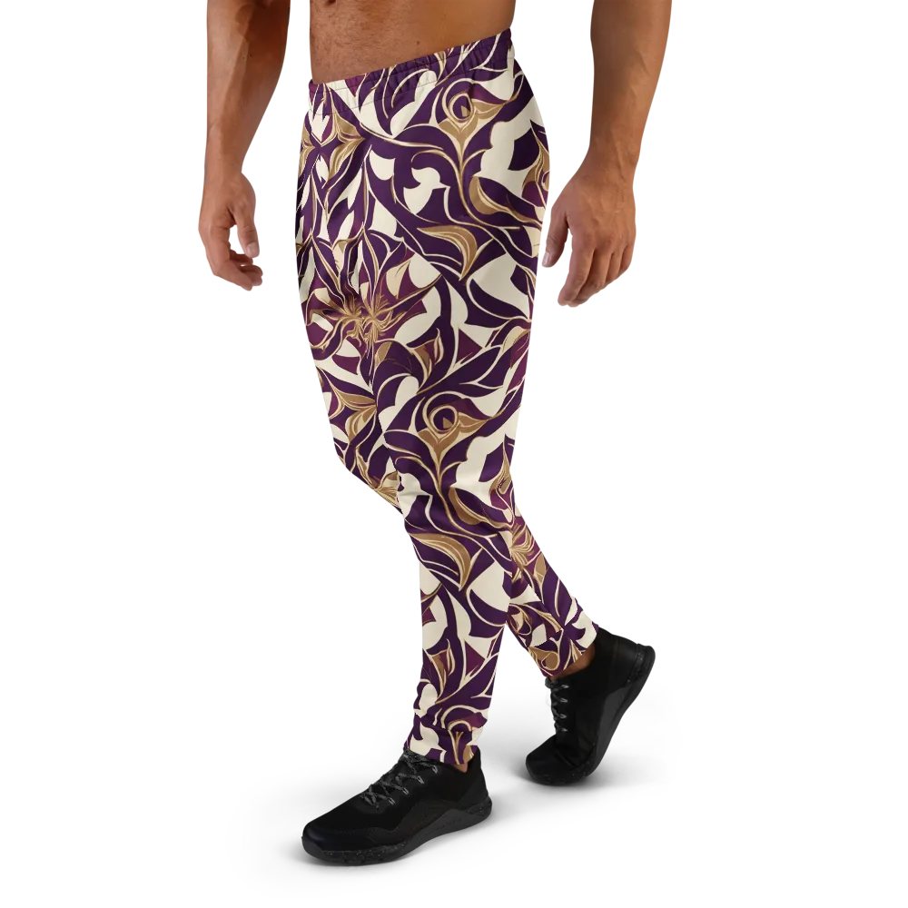 Amethyst Filigree on Men's Joggers — Left
