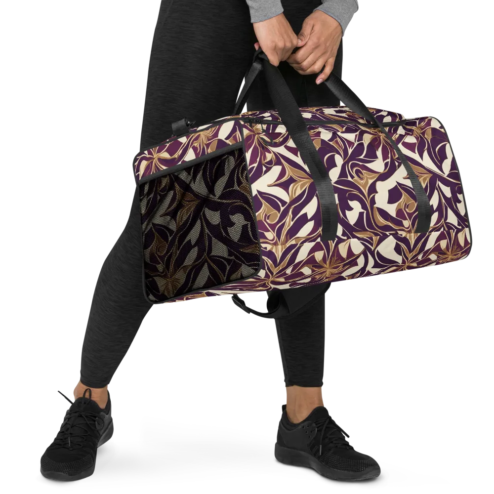 Amethyst Filigree on Duffle Bag — Right Front