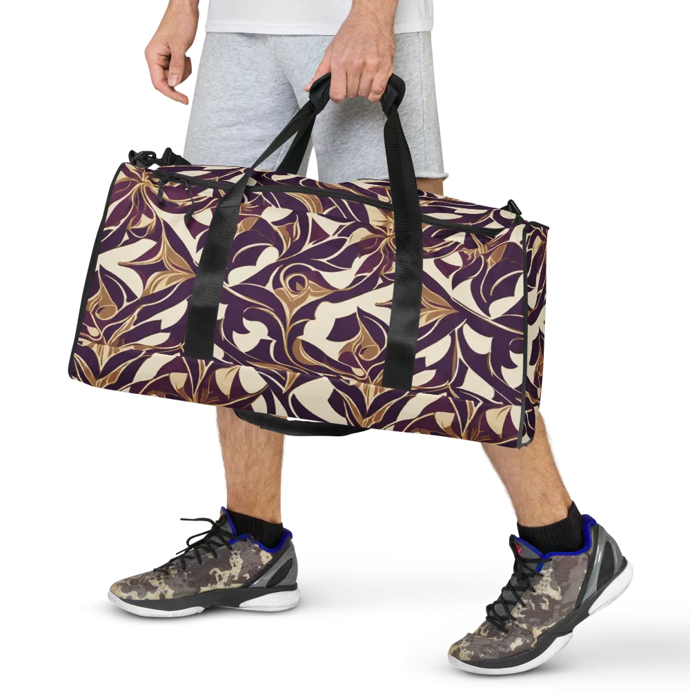 Amethyst Filigree on Duffle Bag — Front