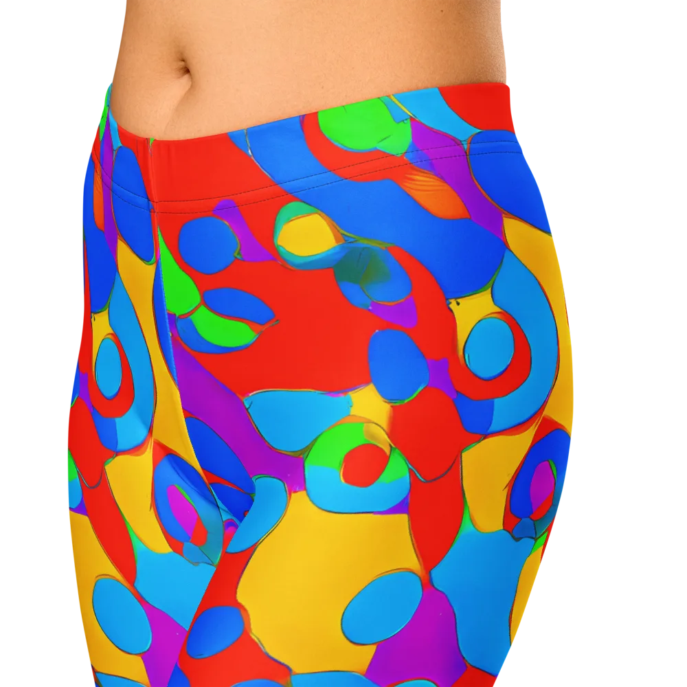 Acid Geometry on Capri Leggings — Zoomed-in