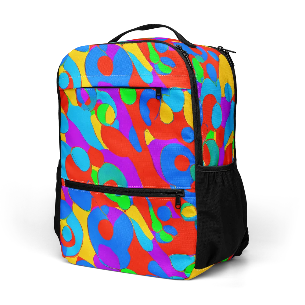 Acid Geometry on Utility Backpack — Left Front