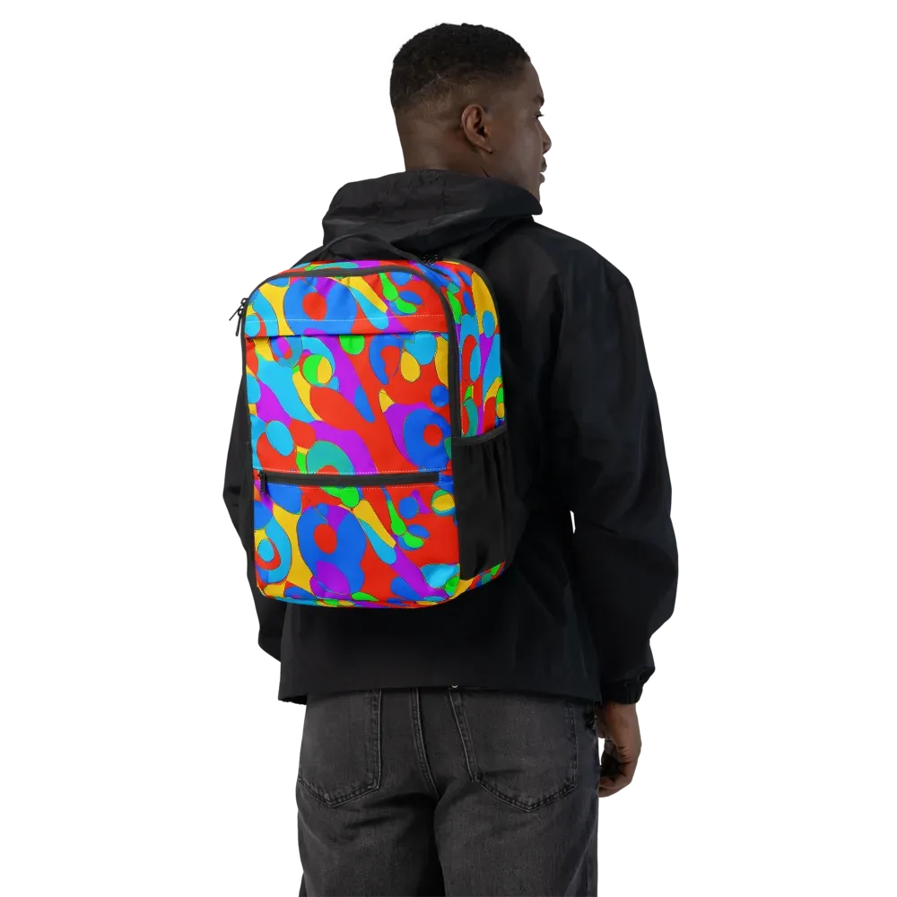 Acid Geometry on Utility Backpack — Back