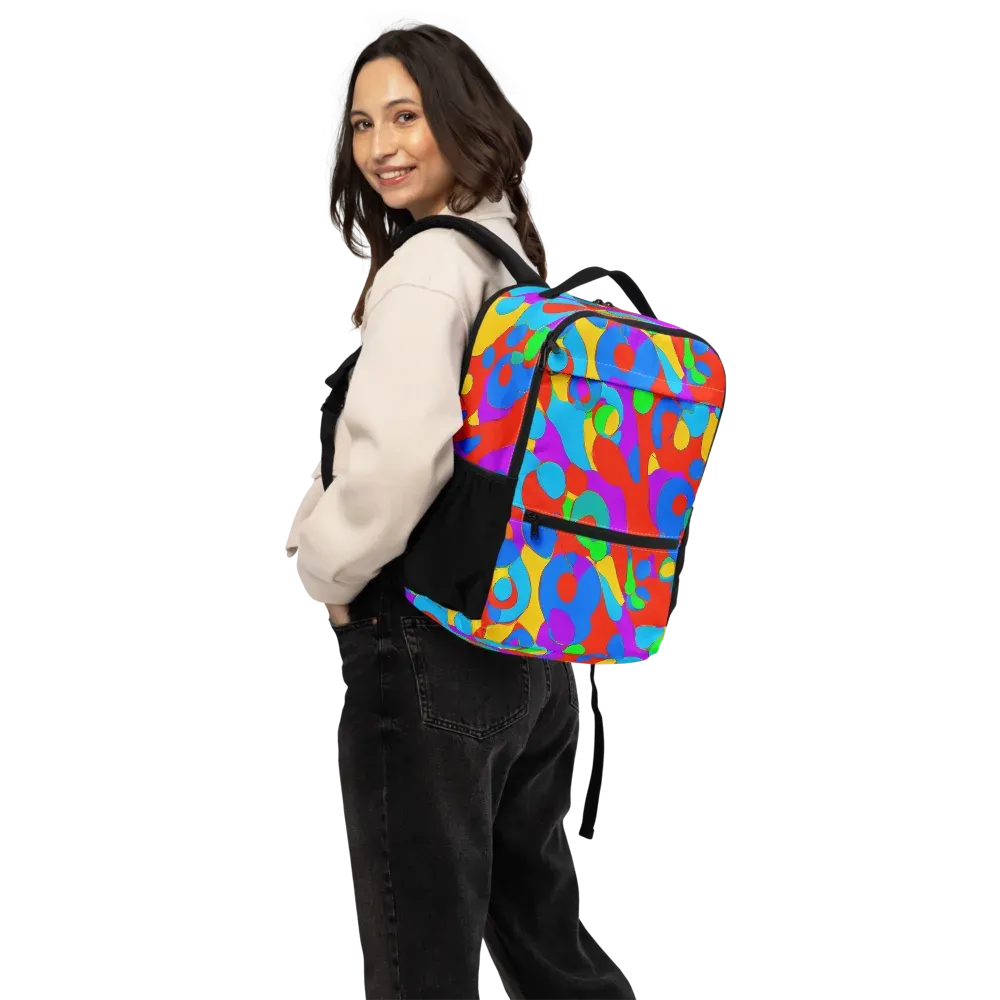 Acid Geometry on Utility Backpack — Back