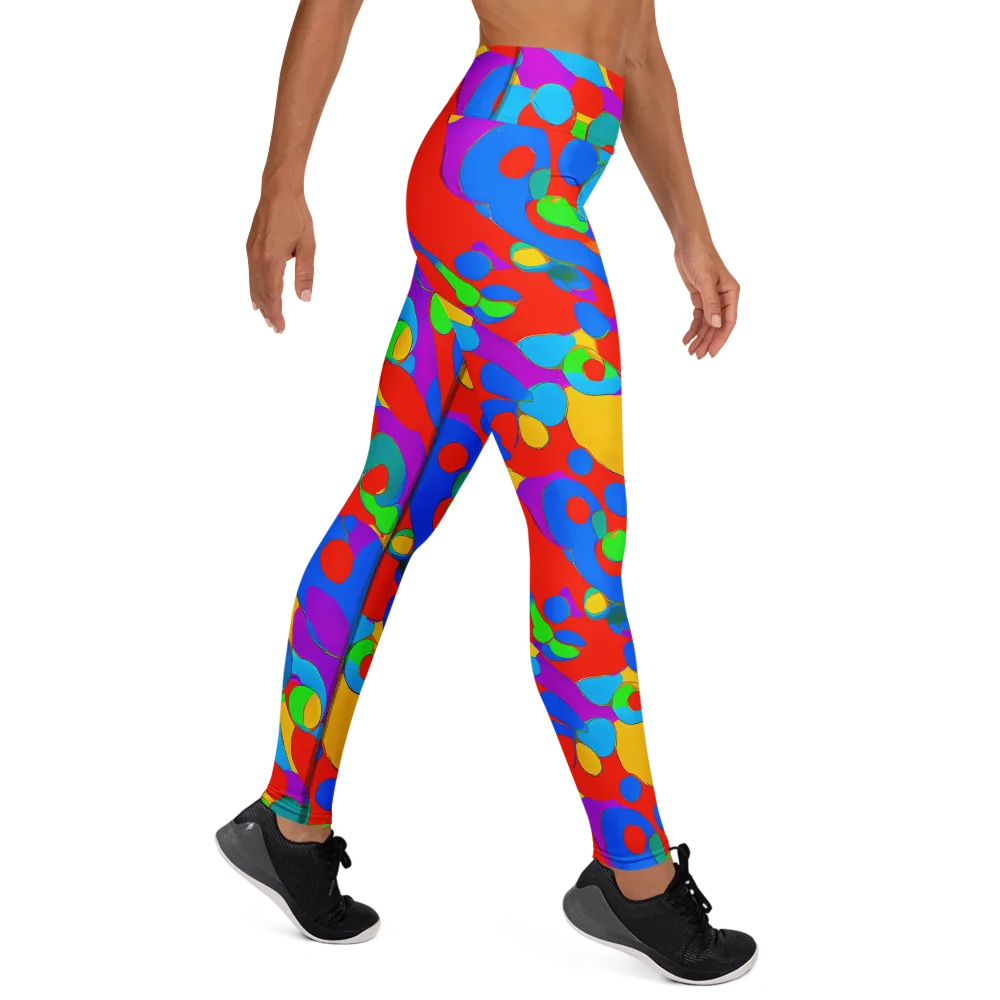 Acid Geometry on Yoga Leggings — Right